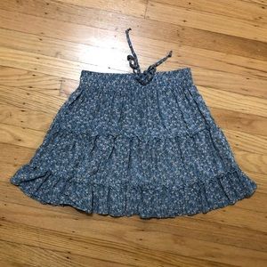 Perfect dainty blue floral mini skirt